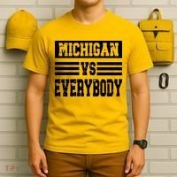 Cool Vintage Michigan Vs Every Body College Football T-Shirt thumb 6