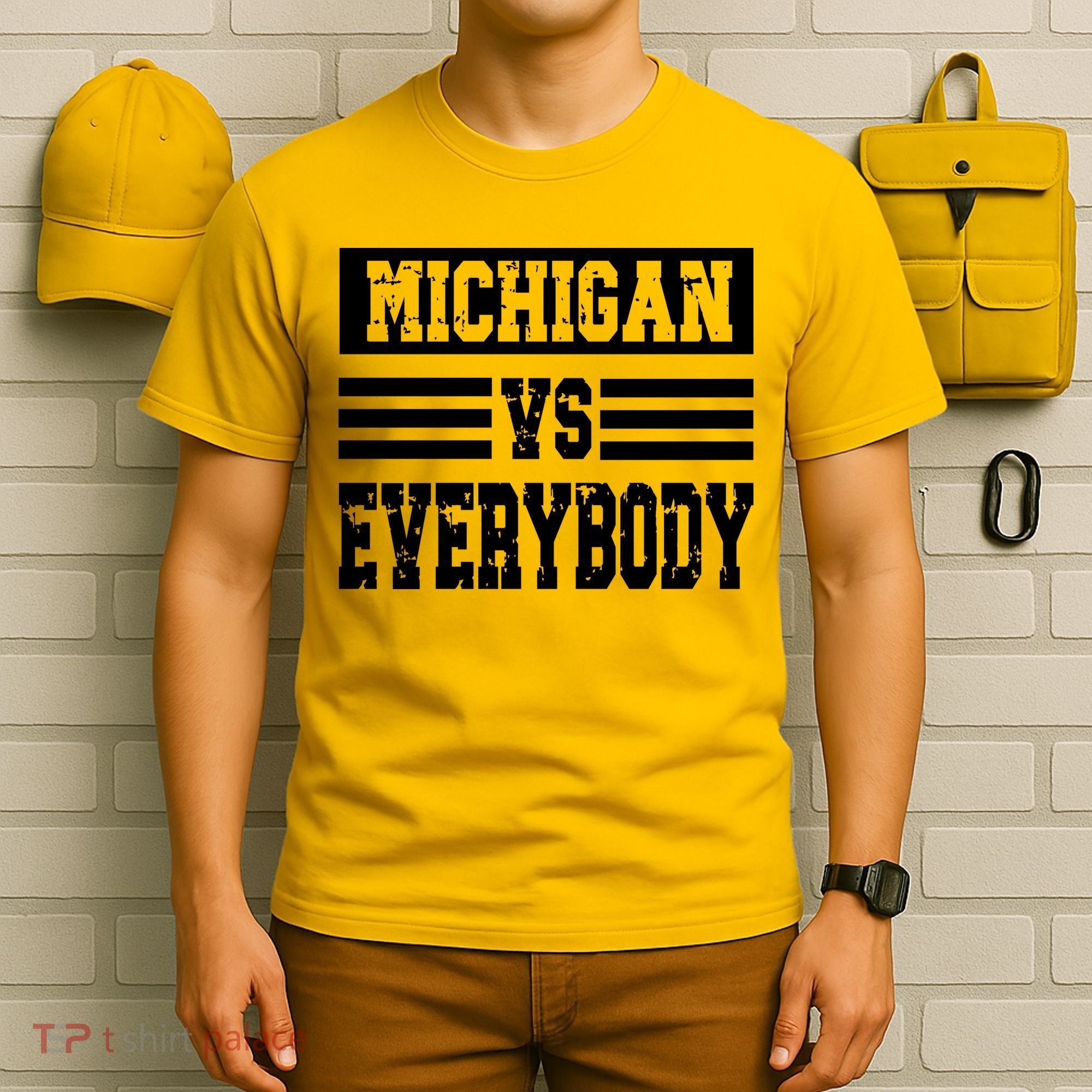 Cool Vintage Michigan Vs Every Body College Football T-Shirt