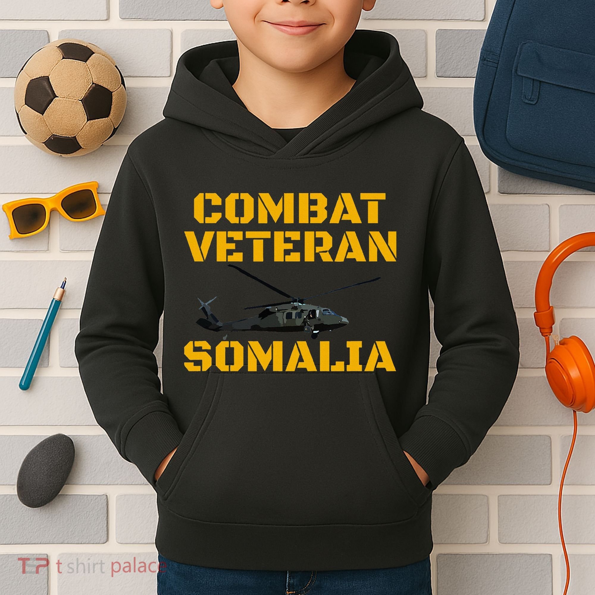 Combat Veteran Mogadishu Somalia Operation Restore Hope Kids Hoodie