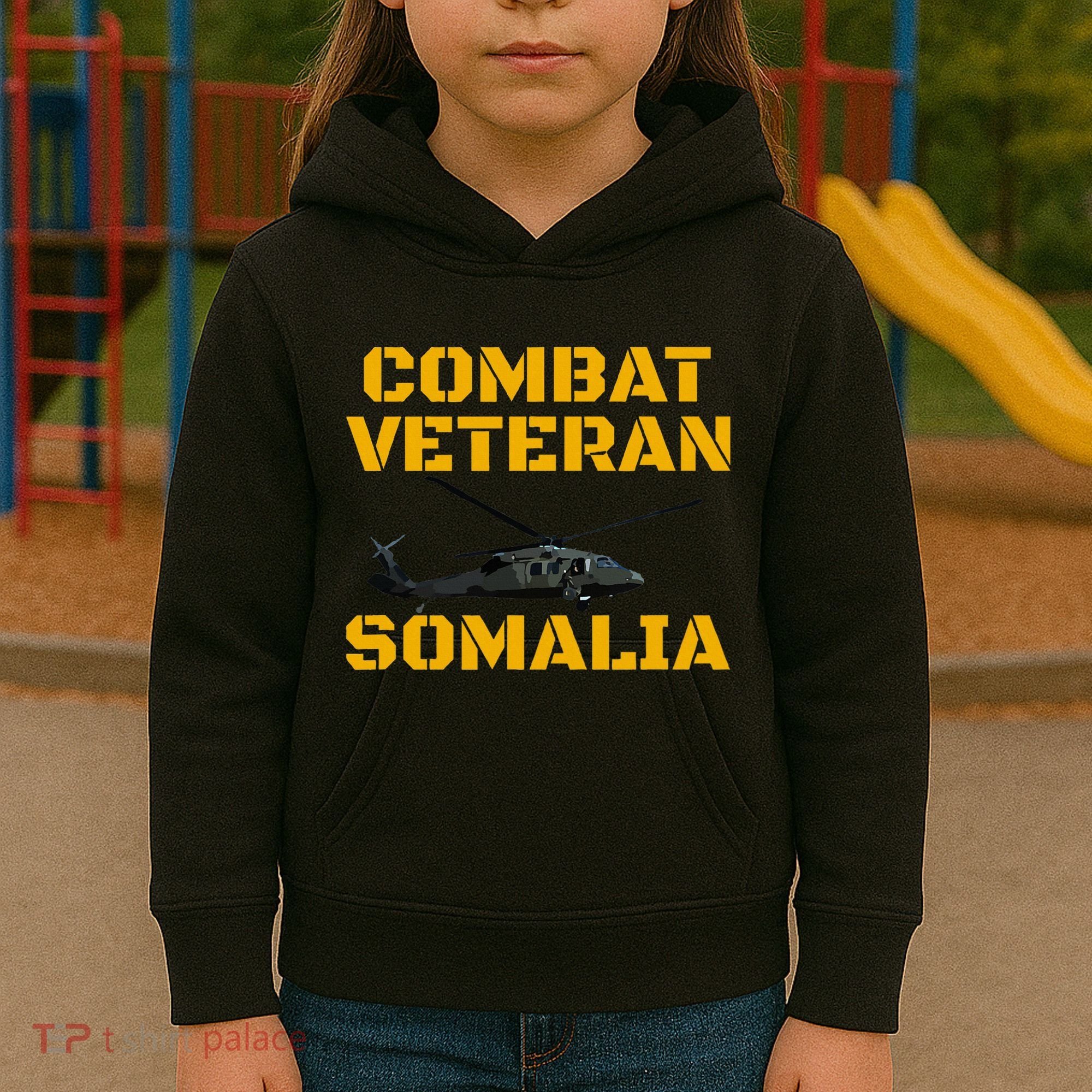 Combat Veteran Mogadishu Somalia Operation Restore Hope Kids Hoodie