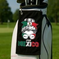 Cute Viva Mexico Golf Towel thumb 2