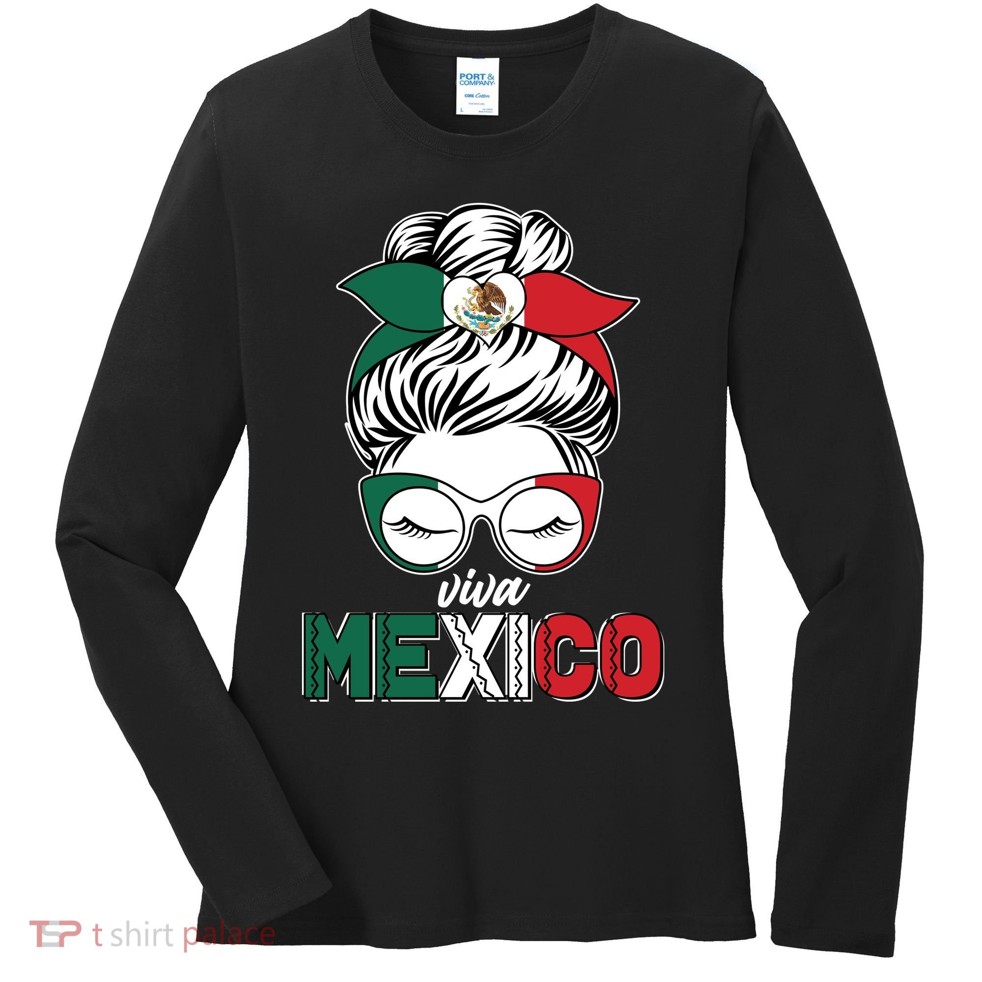Cute Viva Mexico Women's Long Sleeve Shirt