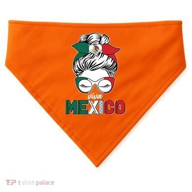 Cute Viva Mexico USA-Made Doggie Bandana