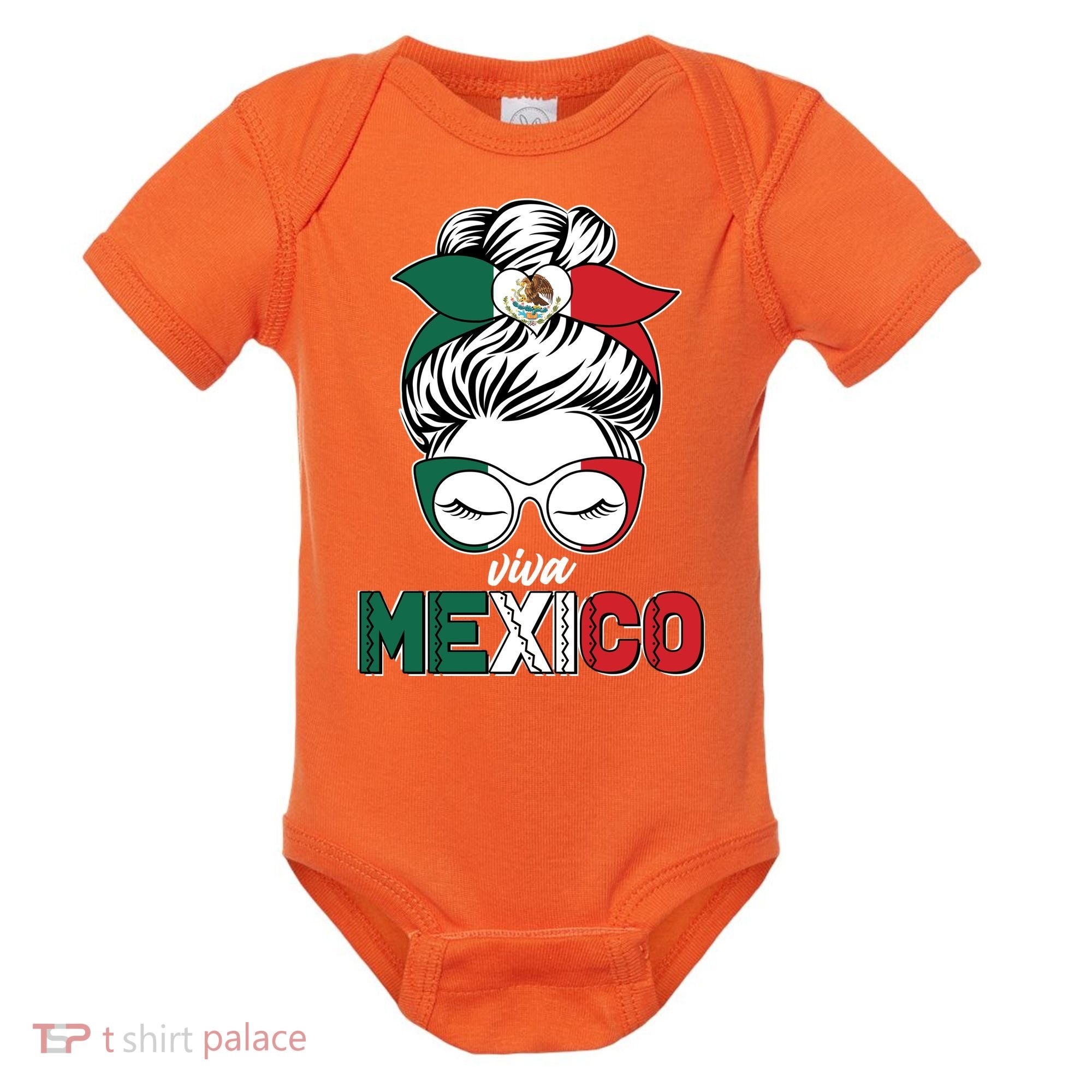 Cute Viva Mexico Baby Bodysuit