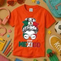 Cute Viva Mexico Kids T-Shirt thumb 3