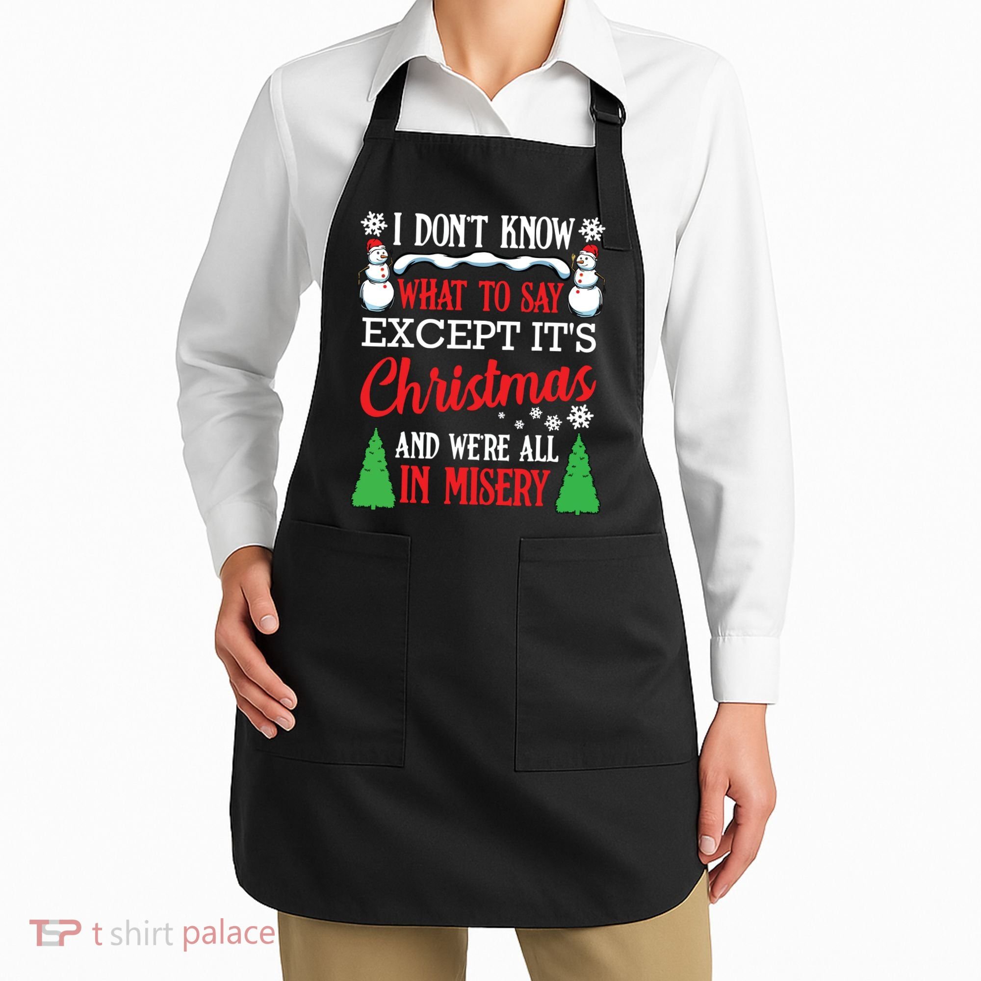 Christmas Vacation Misery Funny Xmas Santa Family Quotes Apron