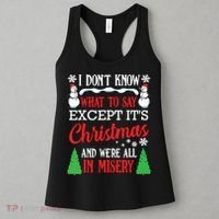 Christmas Vacation Misery Funny Xmas Santa Family Quotes Women's Tank Top thumb 3
