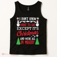 Christmas Vacation Misery Funny Xmas Santa Family Quotes Tank Top thumb 2