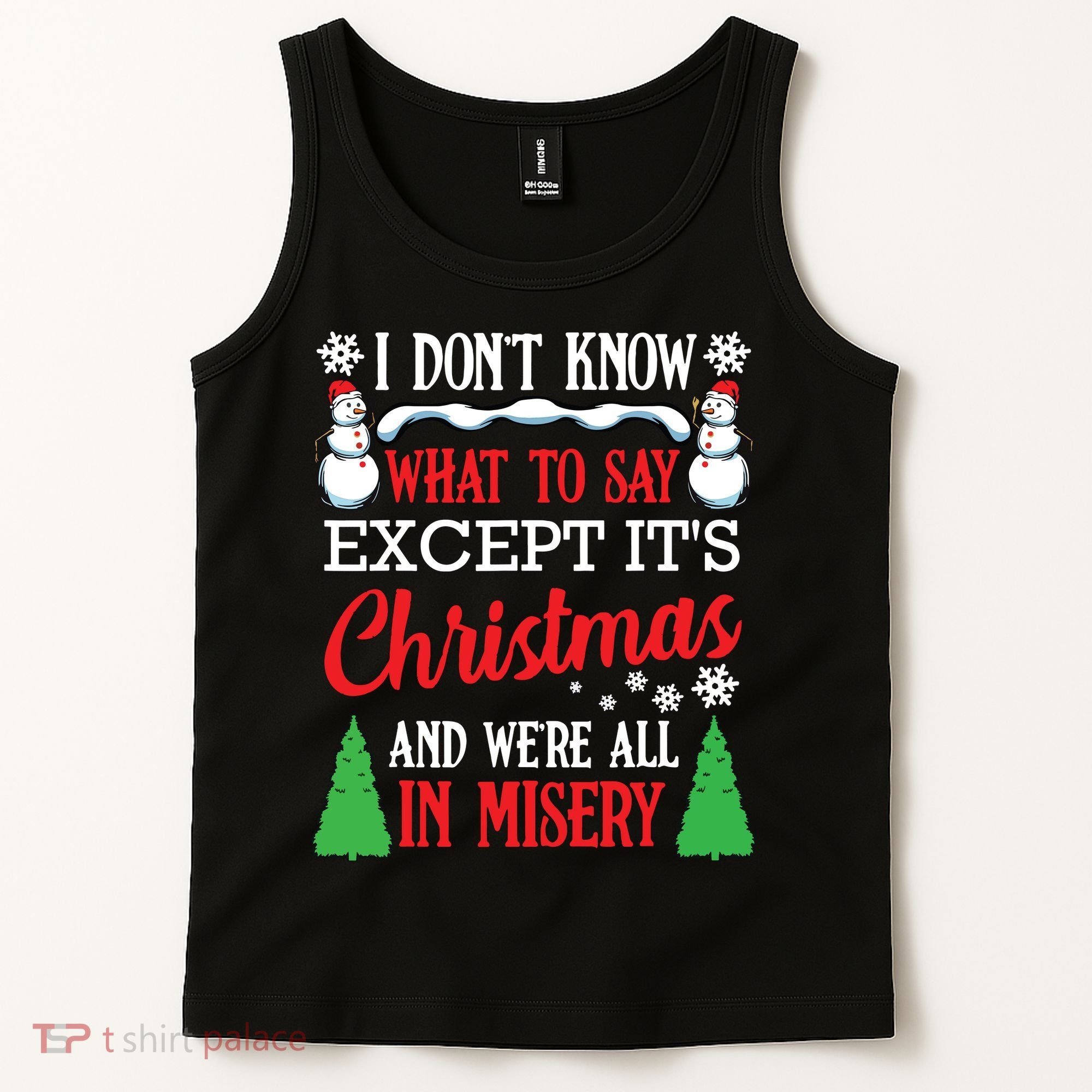 Christmas Vacation Misery Funny Xmas Santa Family Quotes Tank Top