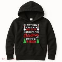 Christmas Vacation Misery Funny Xmas Santa Family Quotes Kids Hoodie thumb 0