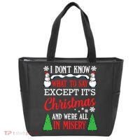 Christmas Vacation Misery Funny Xmas Santa Family Quotes Tote Bag thumb 0