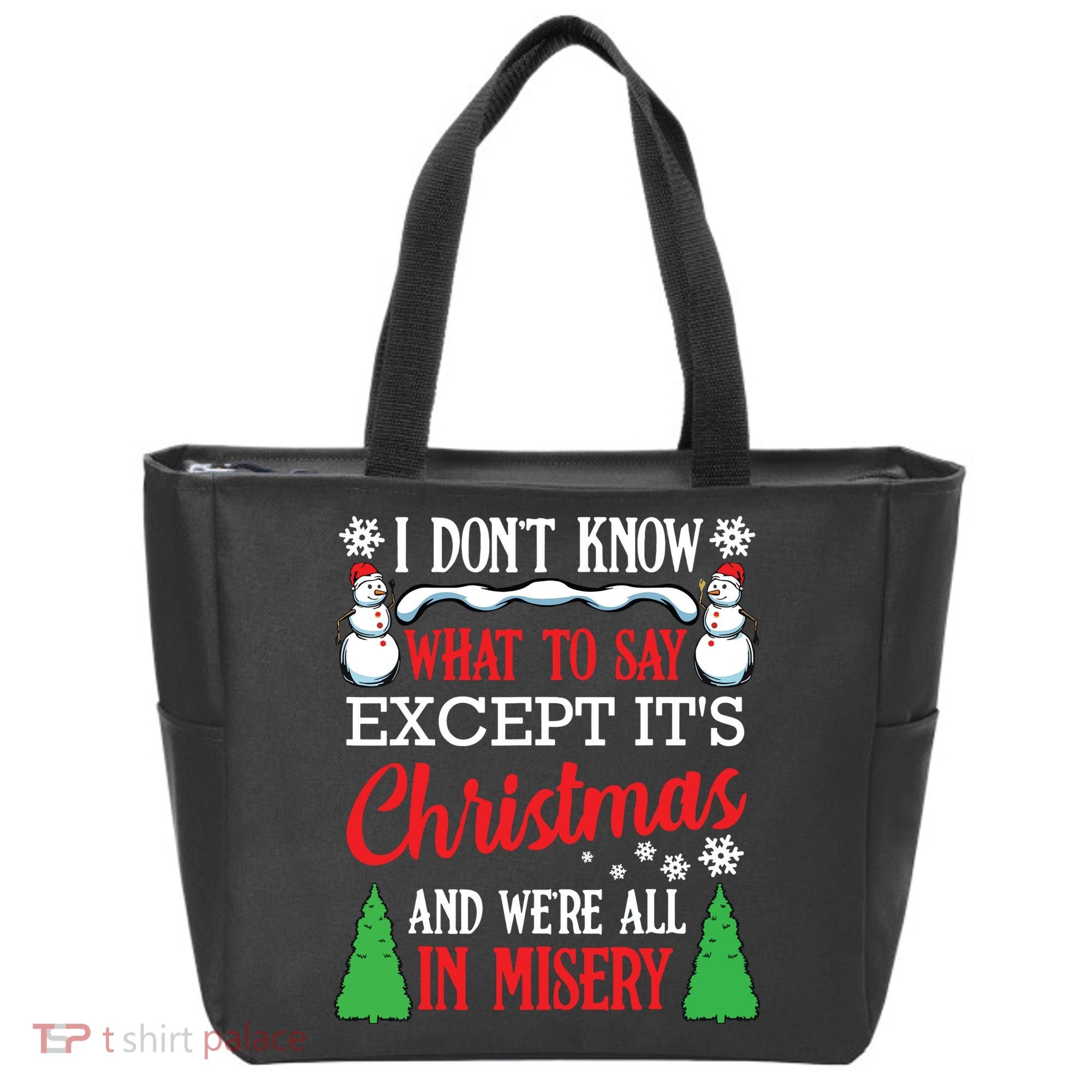 Christmas Vacation Misery Funny Xmas Santa Family Quotes Tote Bag