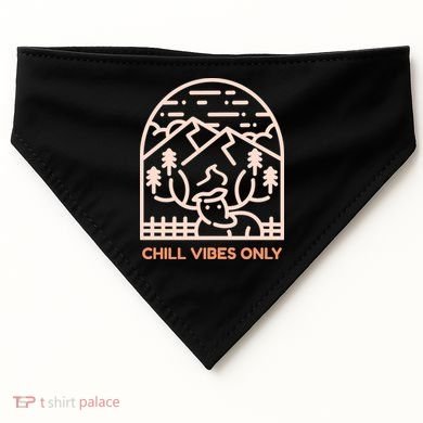 Chill Vibes Only USA-Made Doggie Bandana