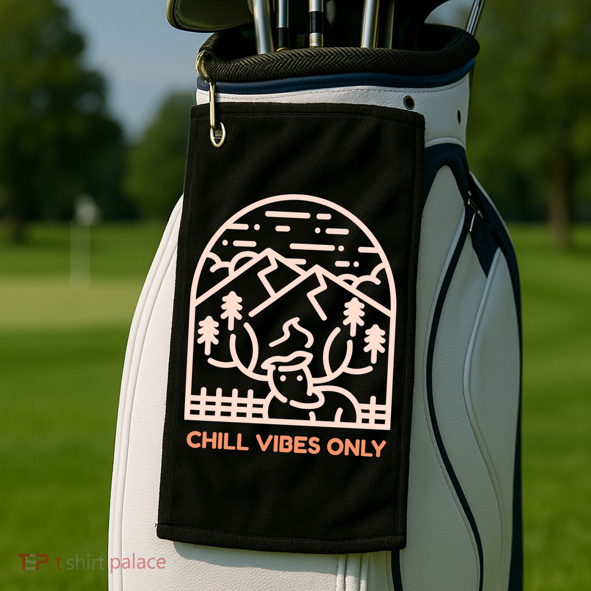 Chill Vibes Only Golf Towel