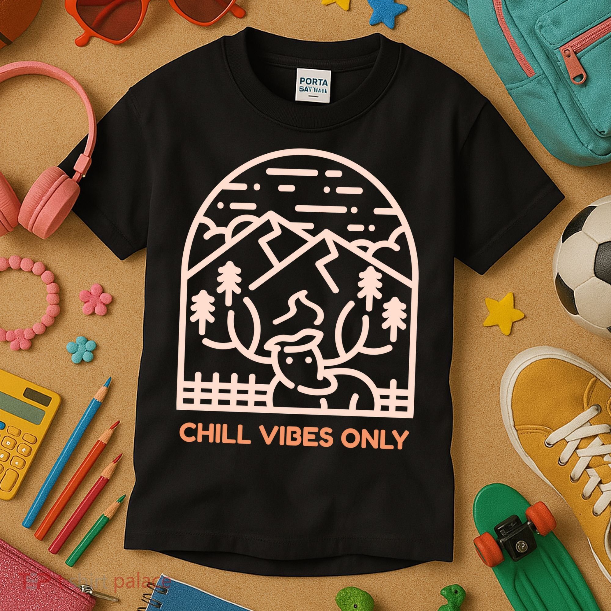 Chill Vibes Only Kids T-Shirt