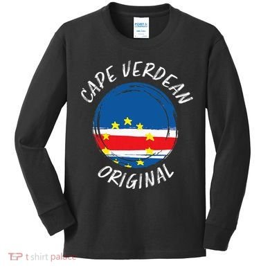 Cape Verdean Original Cape Verde Cape Verdean Kids Long Sleeve Shirt