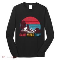 Camp Vibes Only Imust GoS Hiker Hat Hike Vist Retro 80s Long Sleeve Shirt thumb 0