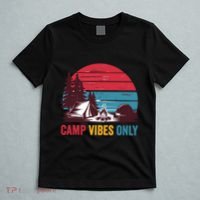 Camp Vibes Only Imust GoS Hiker Hat Hike Vist Retro 80s T-Shirt thumb 5