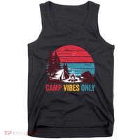 Camp Vibes Only Imust GoS Hiker Hat Hike Vist Retro 80s Tank Top thumb 0