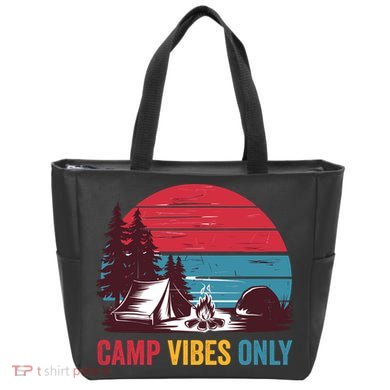 Camp Vibes Only Imust GoS Hiker Hat Hike Vist Retro 80s Tote Bag