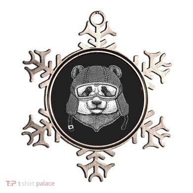 Cool Vintage Panda Aviator Pilot Ornament
