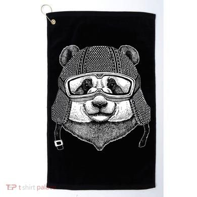 Cool Vintage Panda Aviator Pilot Golf Towel