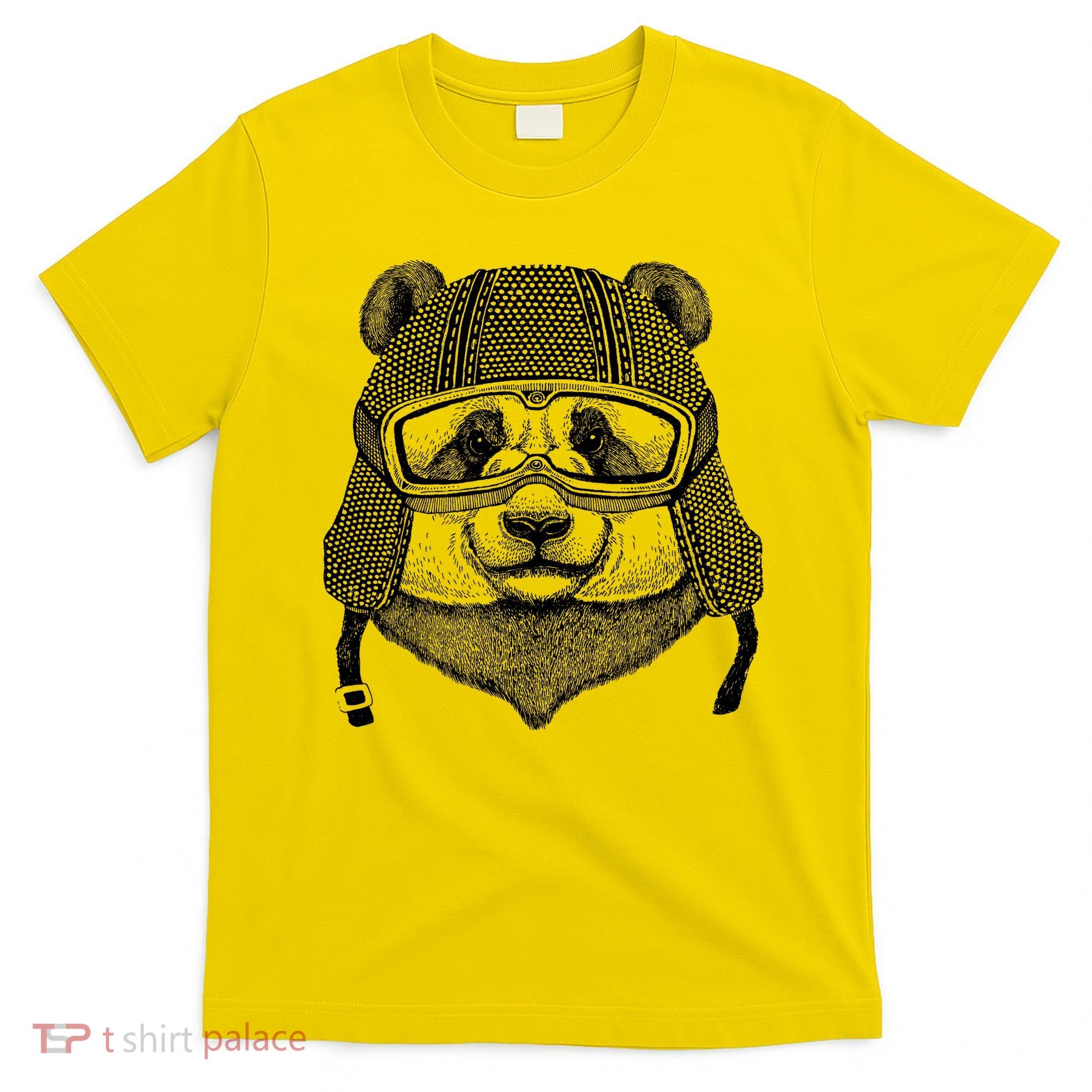 Cool Vintage Panda Aviator Pilot T-Shirt
