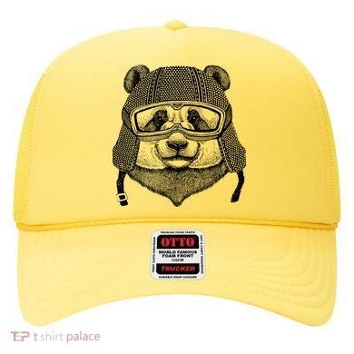 Cool Vintage Panda Aviator Pilot Hat