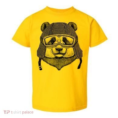 Cool Vintage Panda Aviator Pilot Toddler T-Shirt