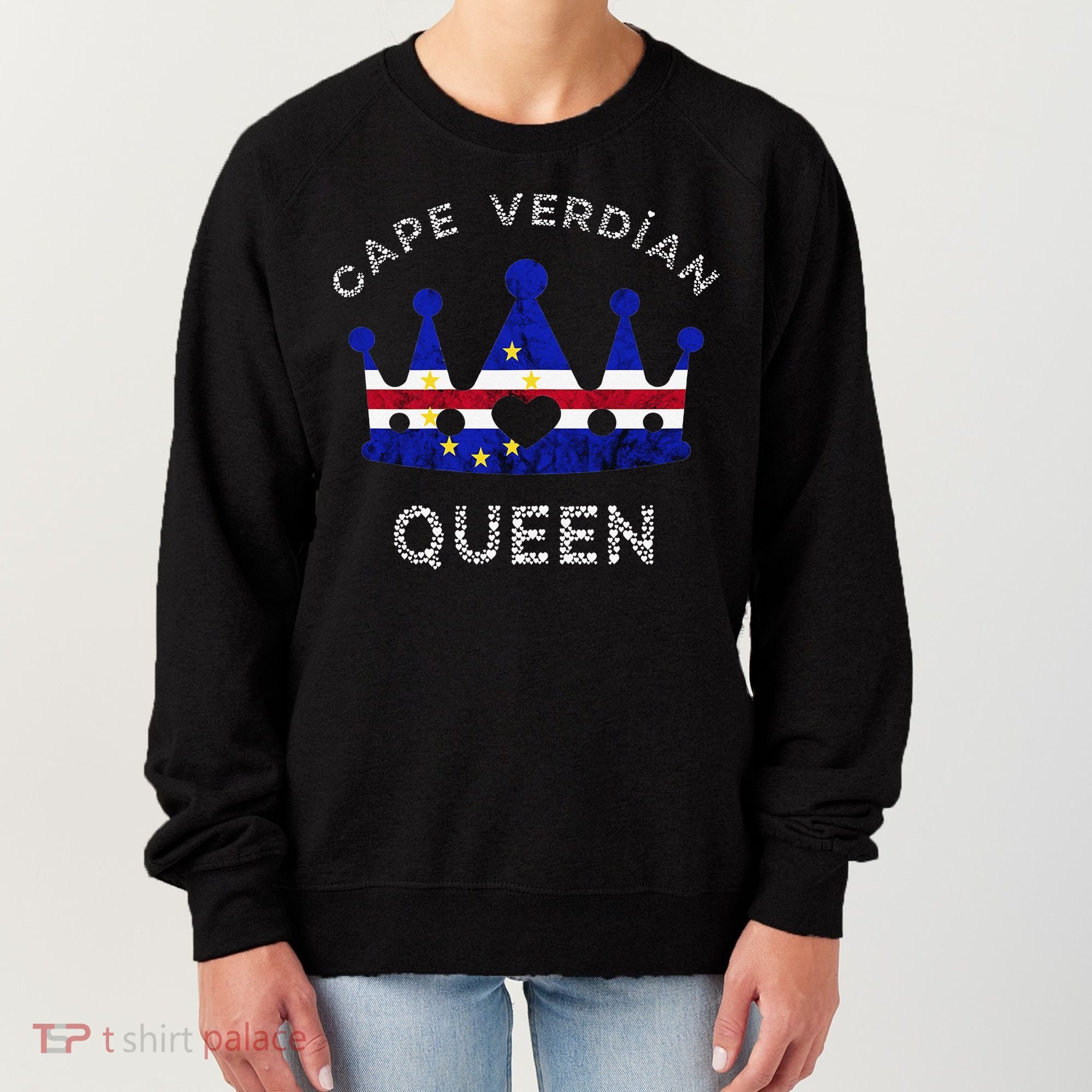 Cape Verde Queen Cape Verdean Pride Cape Verdean Crown Women's Sweatshirt