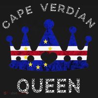 Cape Verde Queen Cape Verdean Pride Cape Verdean Crown USA-Made Doggie Bandana thumb 2