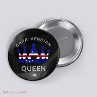 Cape Verde Queen Cape Verdean Pride Cape Verdean Crown Button thumb 0