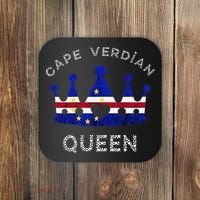 Cape Verde Queen Cape Verdean Pride Cape Verdean Crown Coaster thumb 0