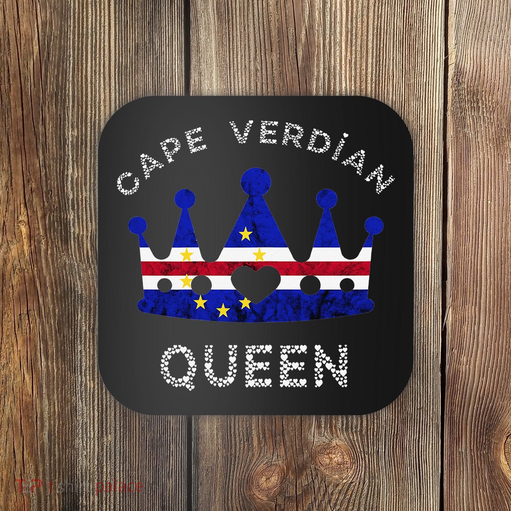 Cape Verde Queen Cape Verdean Pride Cape Verdean Crown Coaster