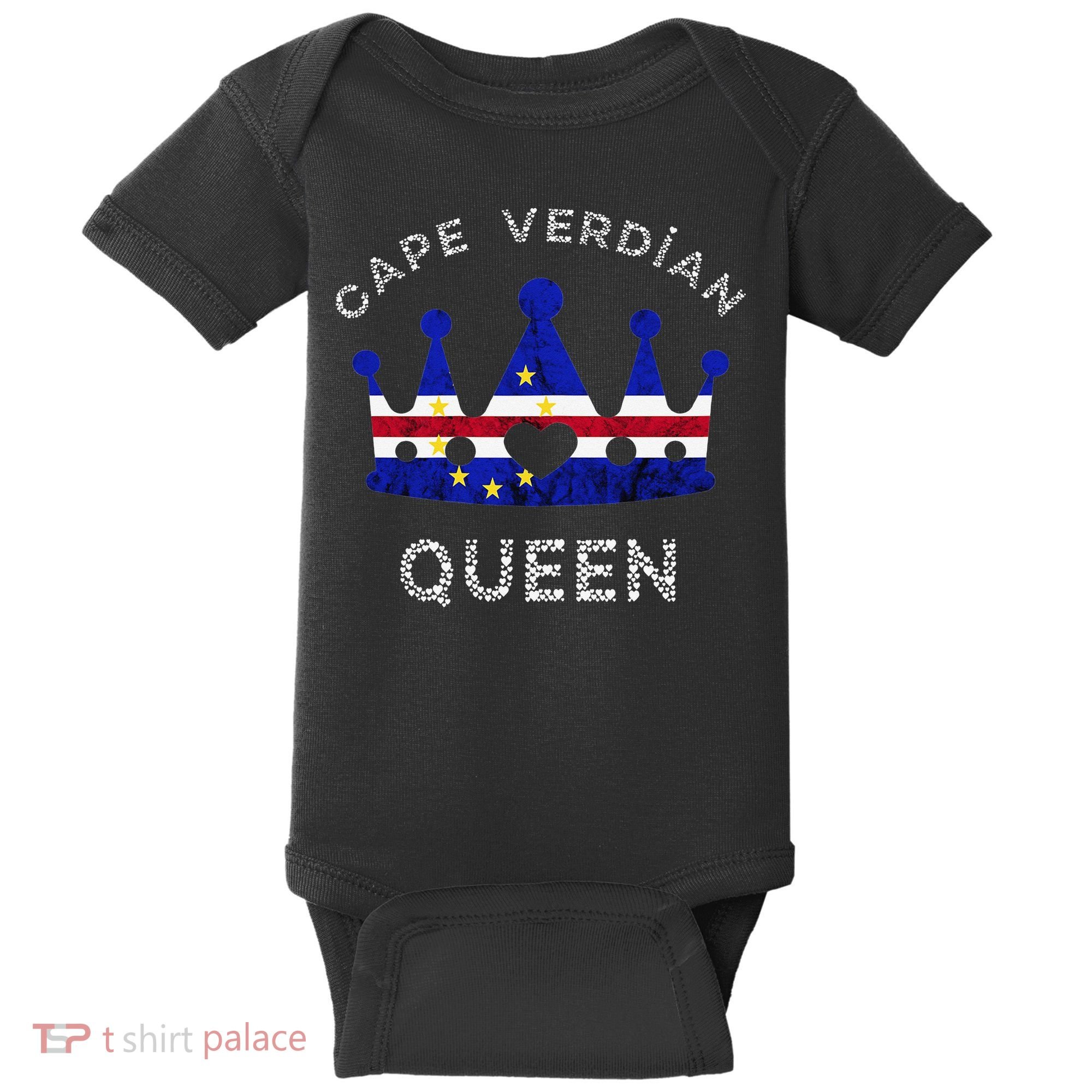 Cape Verde Queen Cape Verdean Pride Cape Verdean Crown Baby Bodysuit
