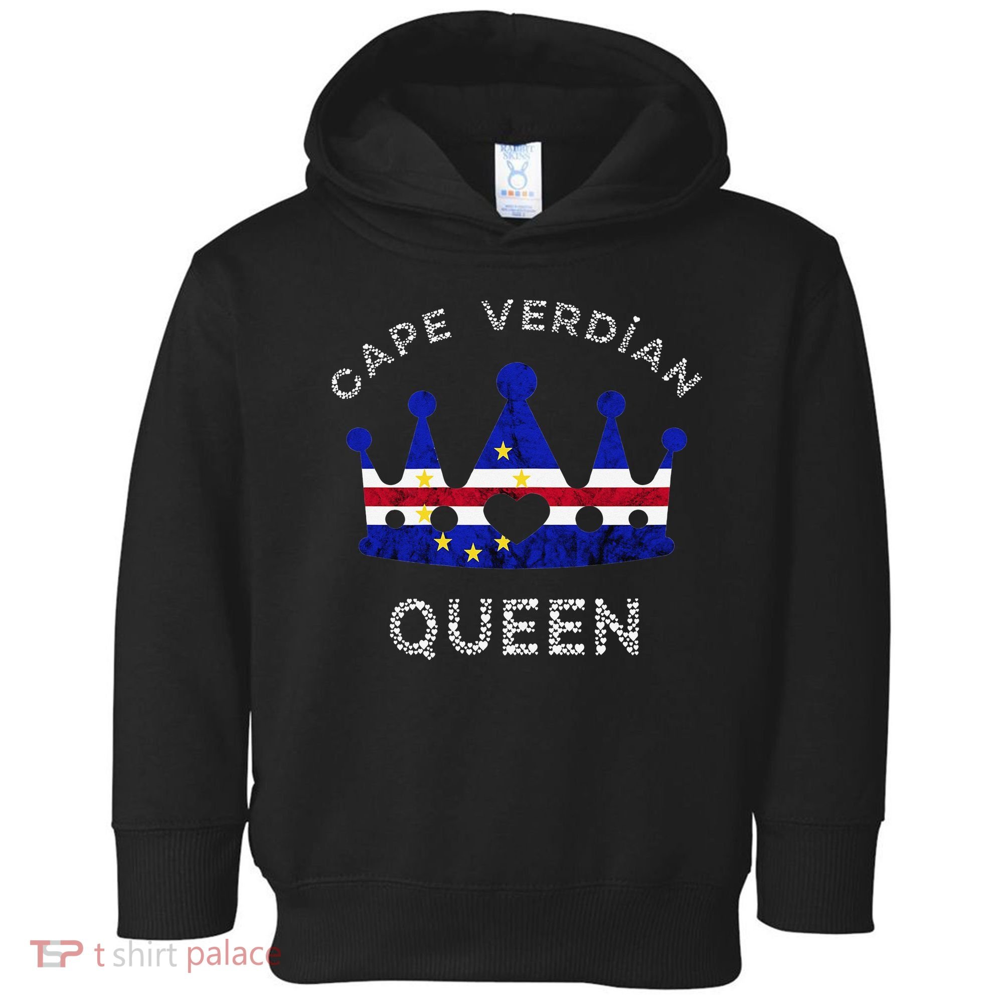Cape Verde Queen Cape Verdean Pride Cape Verdean Crown Toddler Hoodie
