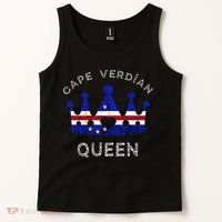 Cape Verde Queen Cape Verdean Pride Cape Verdean Crown Tank Top thumb 2