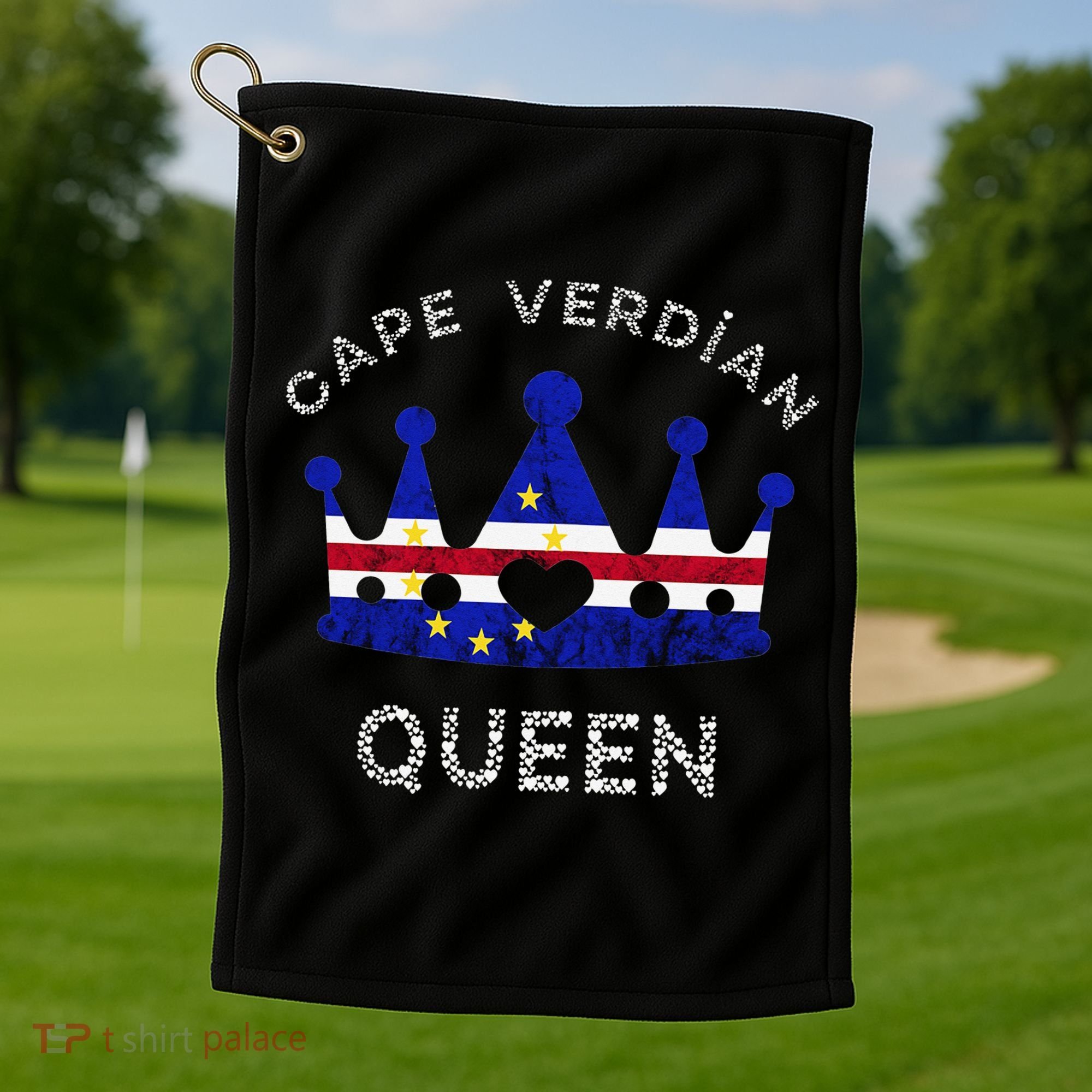 Cape Verde Queen Cape Verdean Pride Cape Verdean Crown Golf Towel