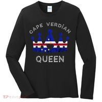 Cape Verde Queen Cape Verdean Pride Cape Verdean Crown Women's Long Sleeve Shirt thumb 0
