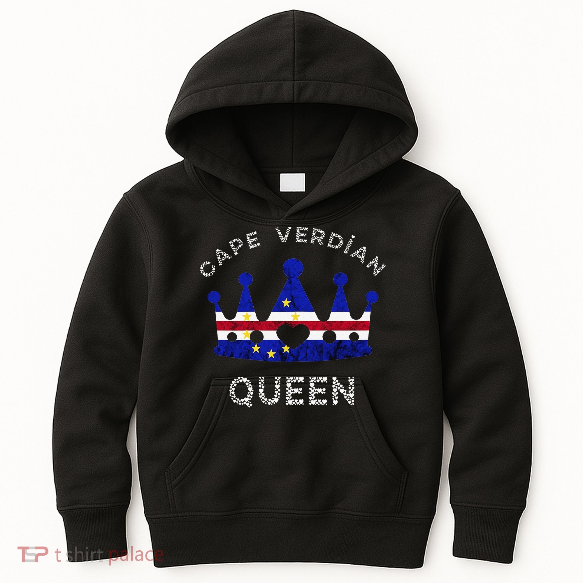 Cape Verde Queen Cape Verdean Pride Cape Verdean Crown Kids Hoodie