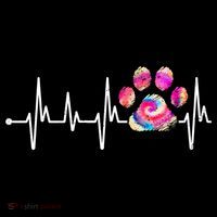 Cute Veterinarian Rainbow Paw Print Heartbeat Vet Tech Gift Coffee Mug thumb 5