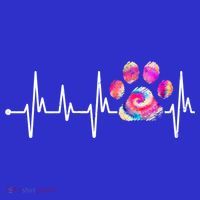 Cute Veterinarian Rainbow Paw Print Heartbeat Vet Tech Gift Baby Bodysuit thumb 2