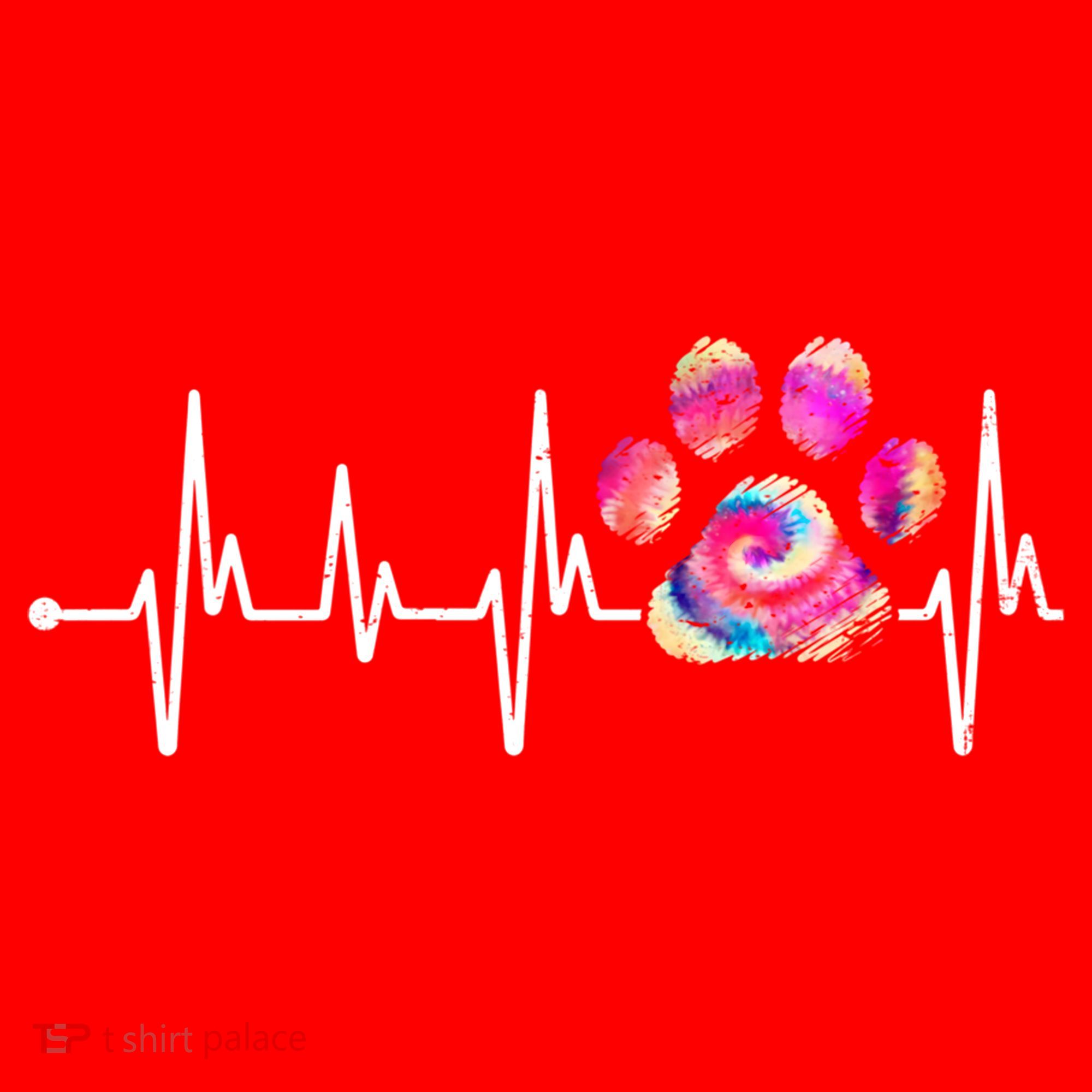 Cute Veterinarian Rainbow Paw Print Heartbeat Vet Tech Gift Santa Hat