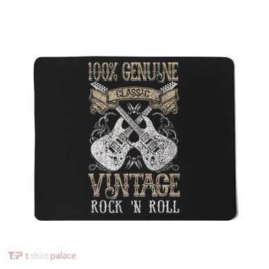 Classic Vintage Rock 'n Roll Music Guitars Gift Mousepad