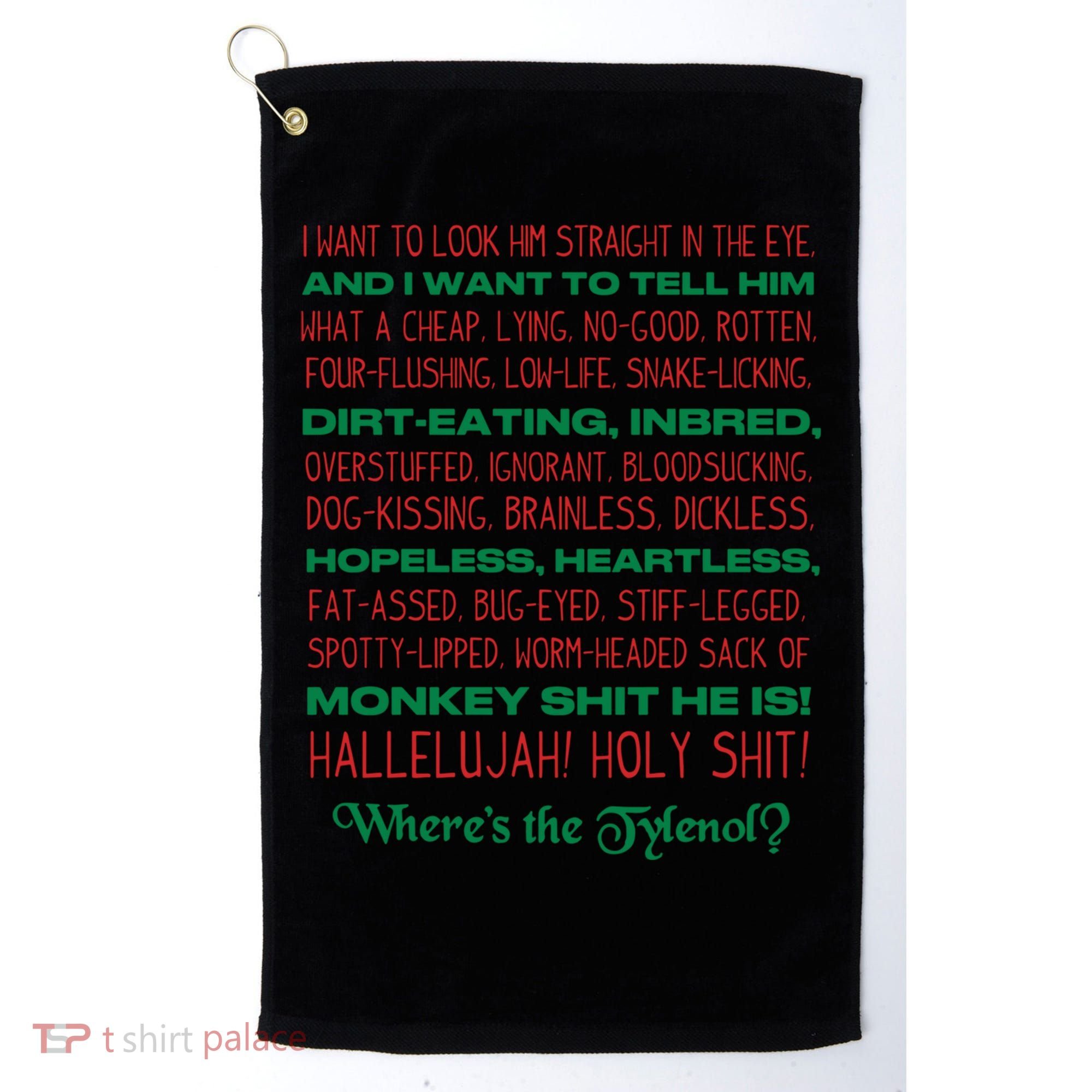 Christmas Vacation Rant Unisex Crewneck Gift Golf Towel
