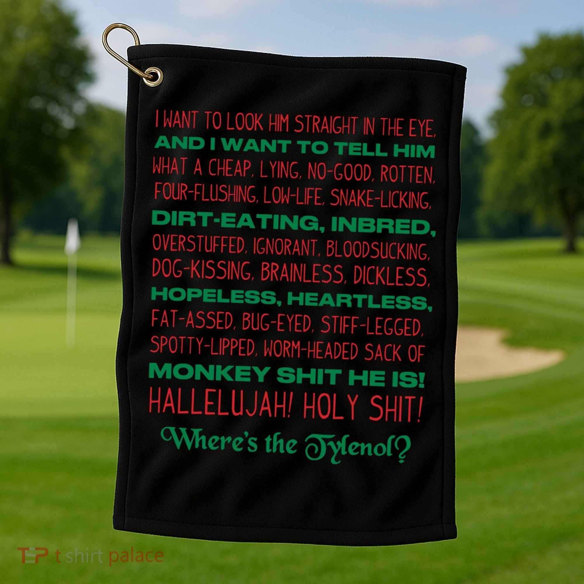 Christmas Vacation Rant Unisex Crewneck Gift Golf Towel