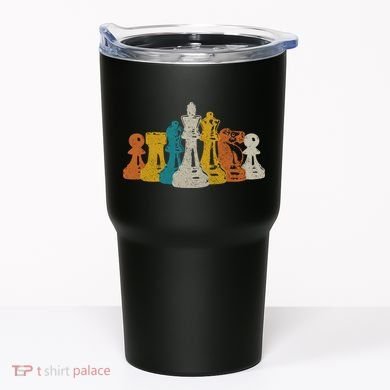 Chess Vintage Retro Chess Player Tumbler