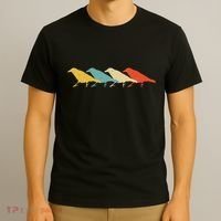 Crow Vintage Retro Raven Bird Lover 60s 70s Gift T-Shirt thumb 3