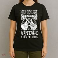 Classic Vintage Rock 'N Roll Funny Music Guitars Gift T-Shirt thumb 4