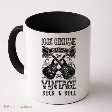 Classic Vintage Rock 'N Roll Funny Music Guitars Gift Coffee Mug